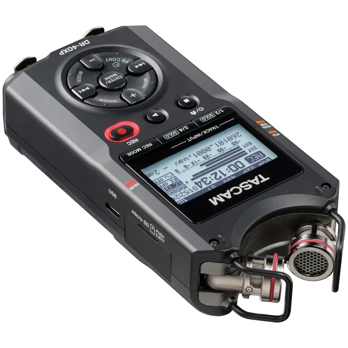Tascam DR-40XP – Portabel 4-kanals inspelare med 32-bit float & USB-C