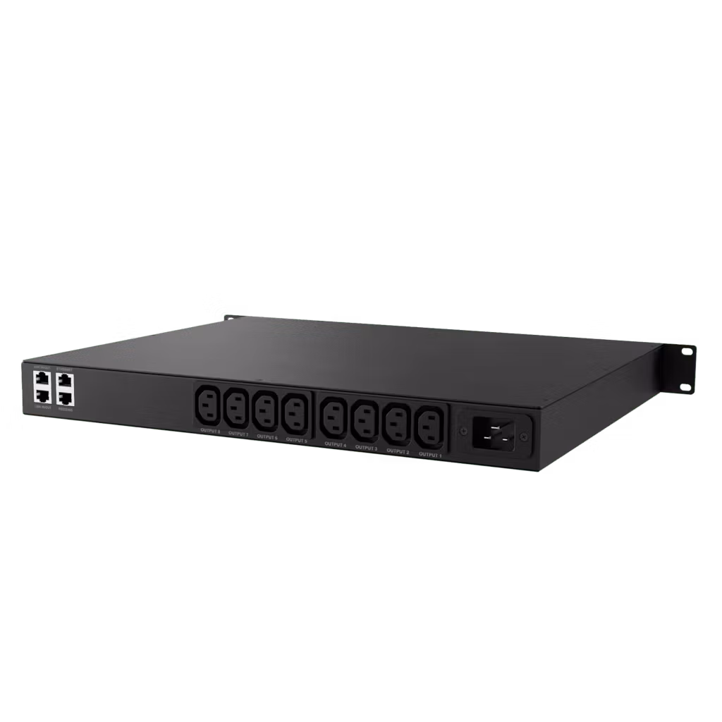 Caymon PSQ108 – Power sequencer med 8 styrbara utgångar, LAN och RS-232