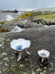 MANET miniskål/fat - unikt glaskonsthantverk