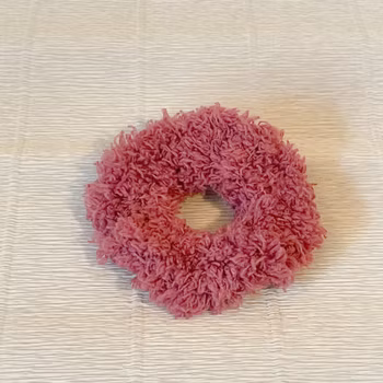 Scrunchie virkad gammelrosa