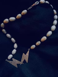Blixt-pärl-halsband