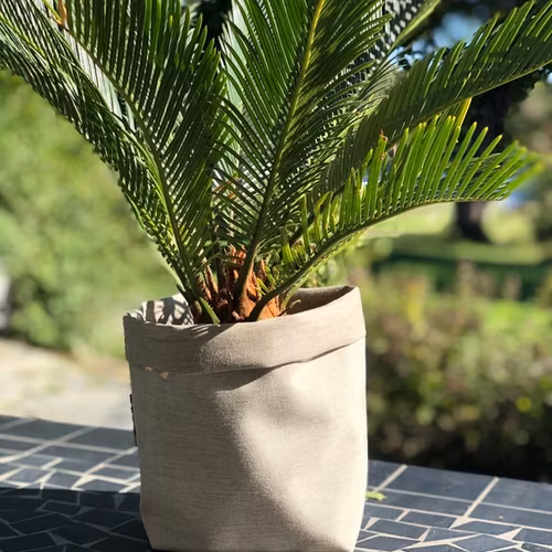 Kruka i återvunnet tyg