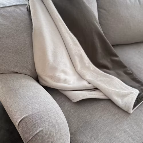 Pläd i två färger