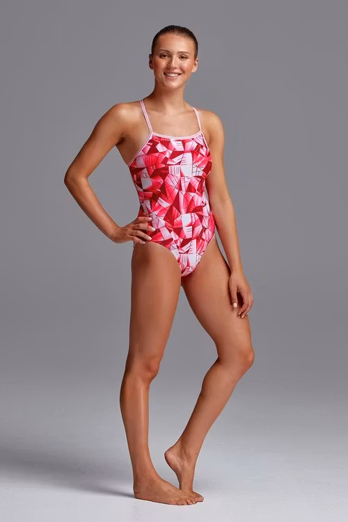 Funkita Baddräkt Pink Pane