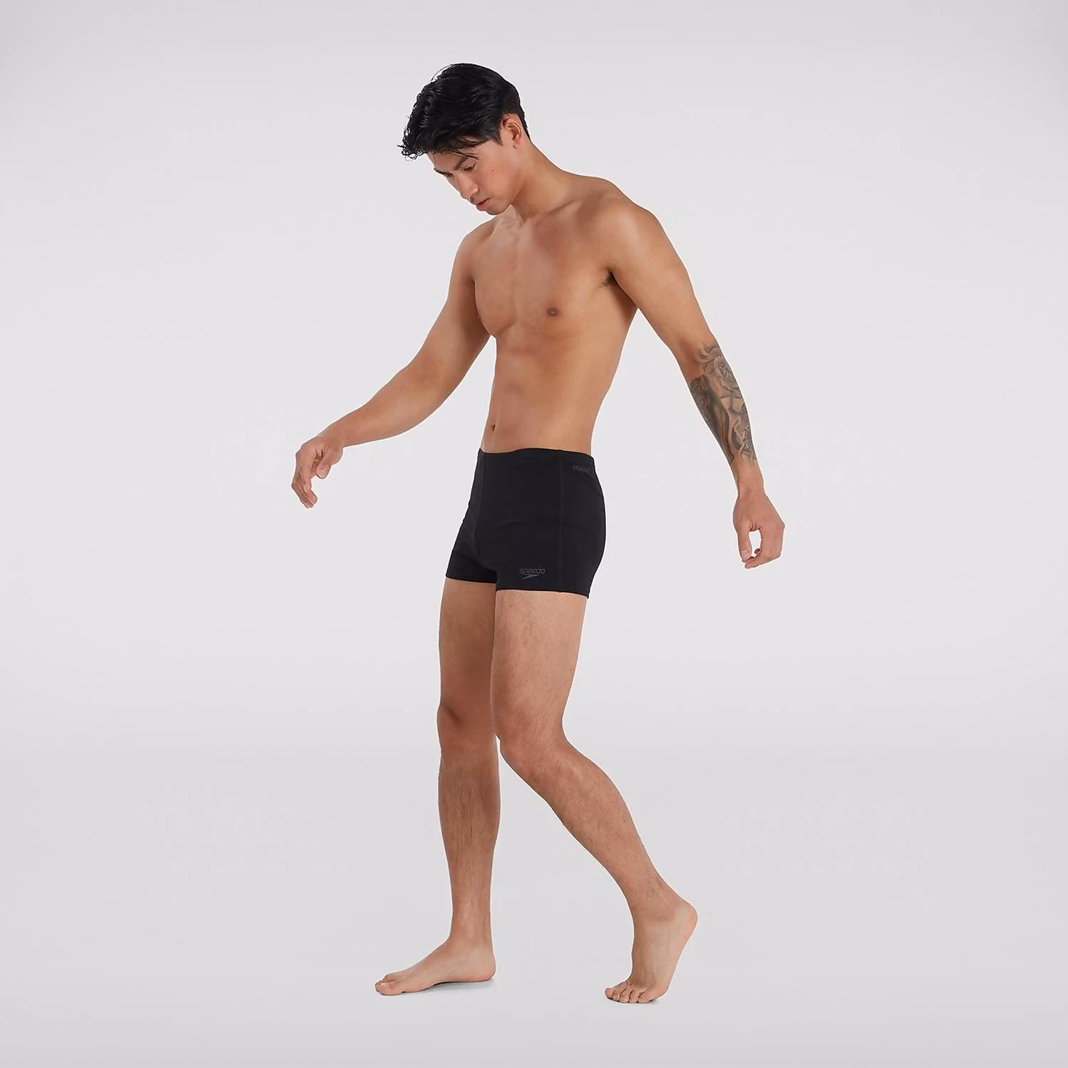 Speedo Badbyxa Aquashort Svart Klortålig