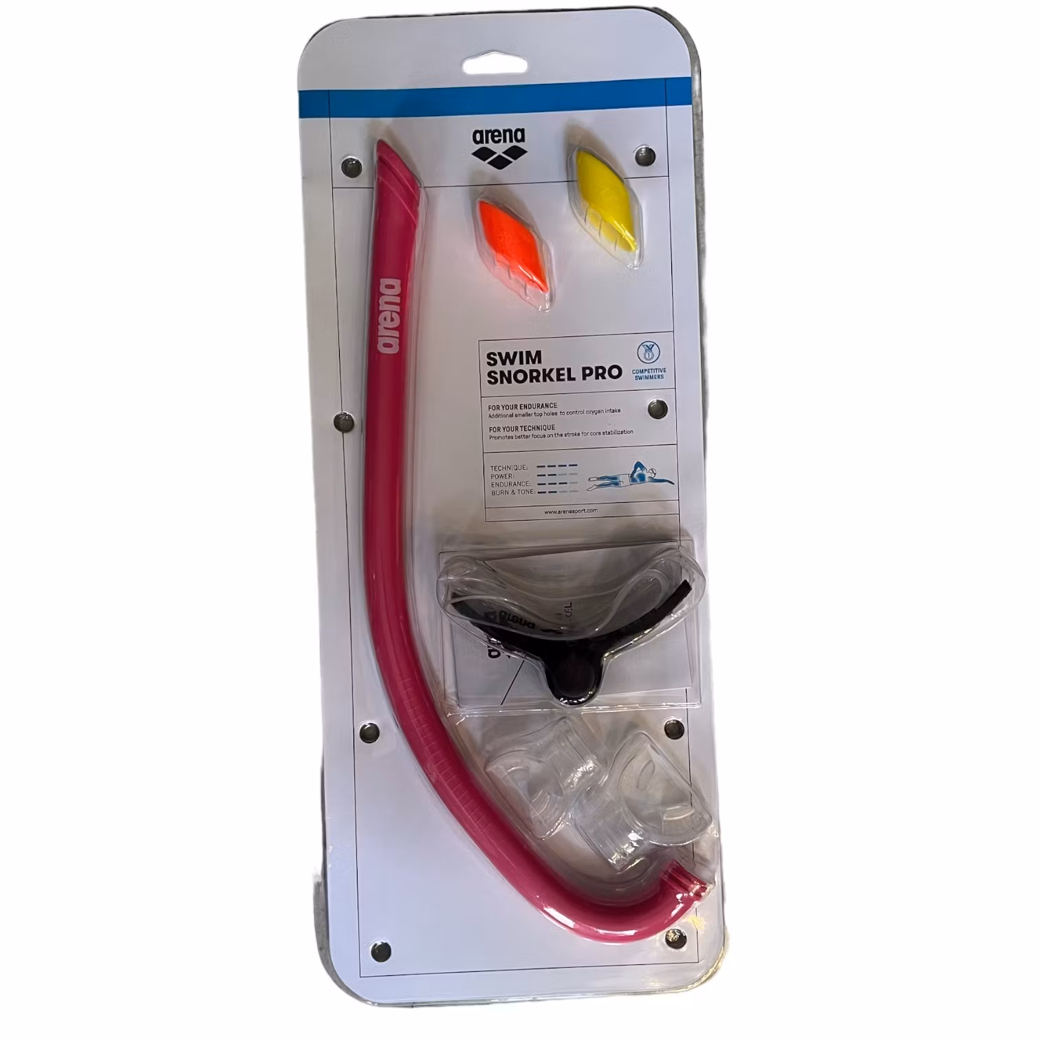 Arena Snorkel Simning Rosa "Swim Pro III"