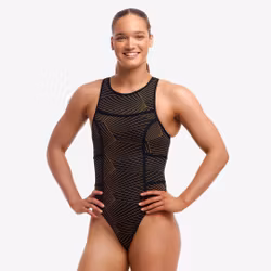 Funkita Baddräkt Hi Flyer Gold Weaver EU38