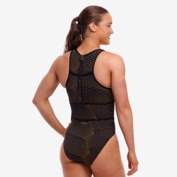 Funkita Baddräkt Hi Flyer Gold Weaver EU38