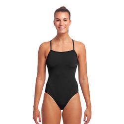 Funkita Baddräkt Still Black Single Strap Back