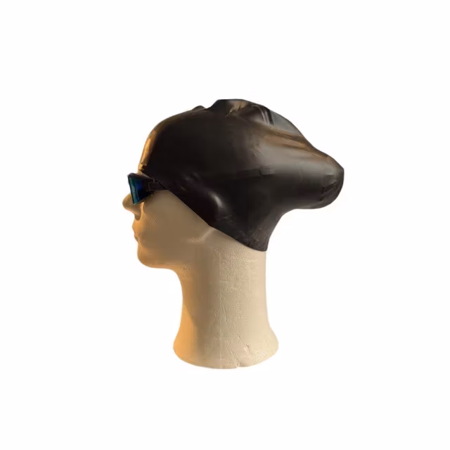 Badmössa Långhårig Silikon Svart