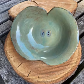 Skål äpple ljusgrön
