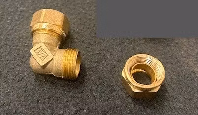 Vatette Klämrings koppling rak 12x10mm 1130