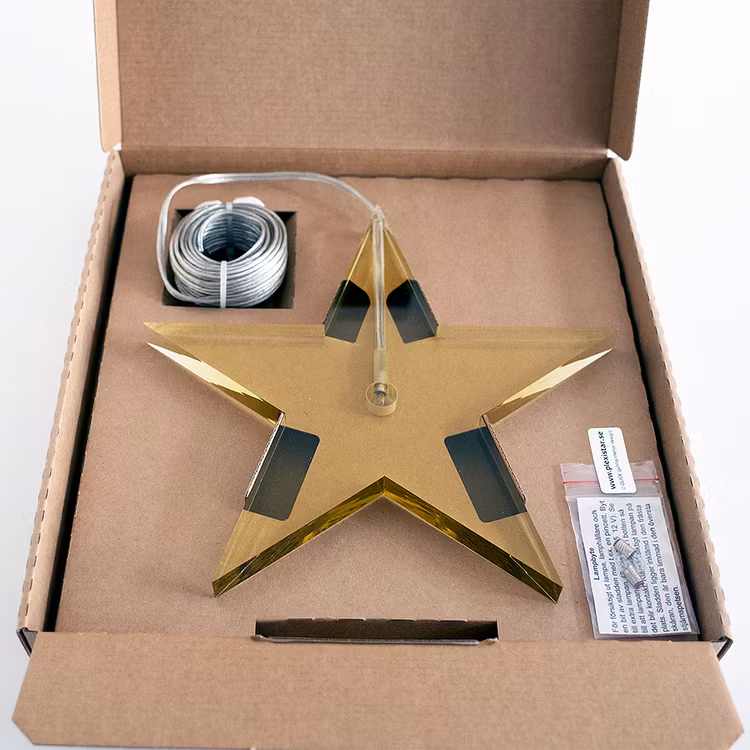Jubileumsstjärna 2018 Guld ø22cm, 1,5cm tjock.