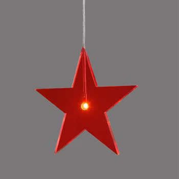 Jubileumsstjärna 2023, Röd ø22cm, 1,5cm tjock