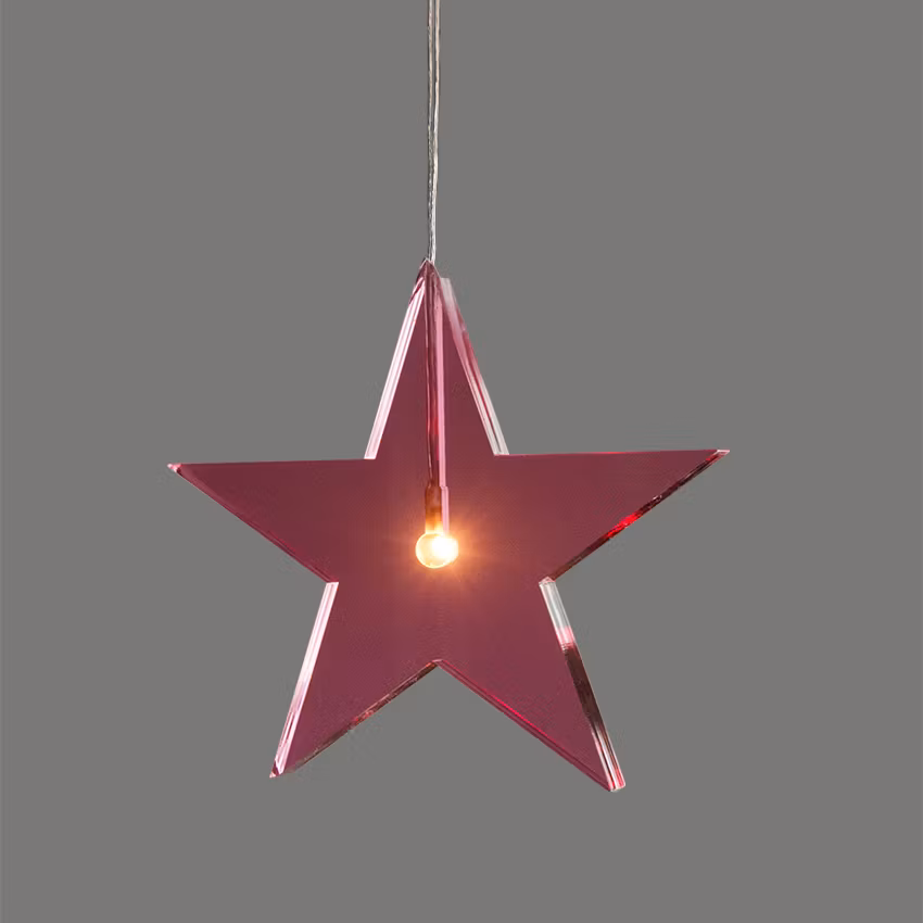 Jubileumsstjärna 2023, Cerise ø22cm, 1,5cm tjock