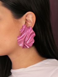 Satin rosa holografiskt glitter