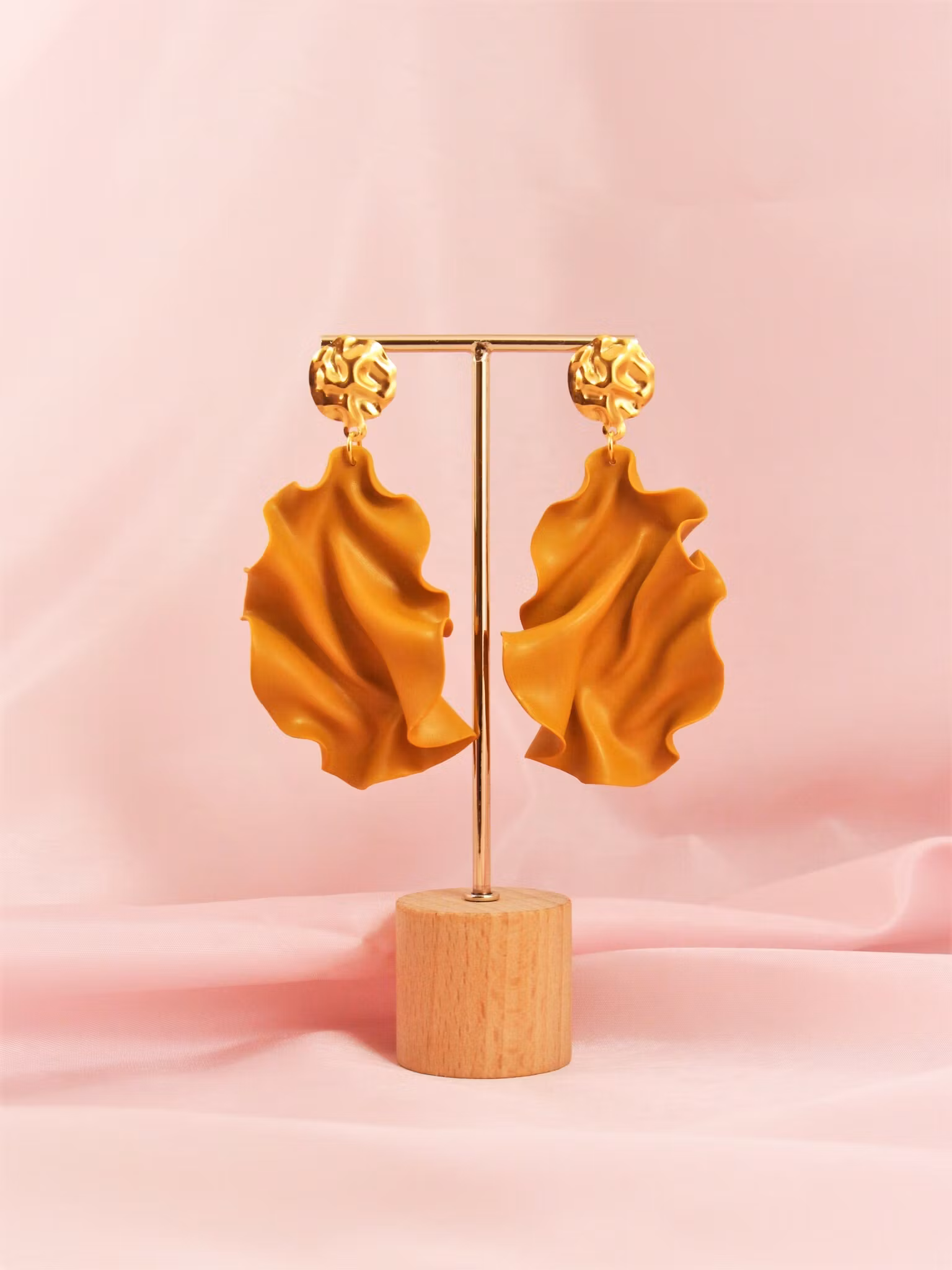 SAMPLE Satin Gold top ockragul