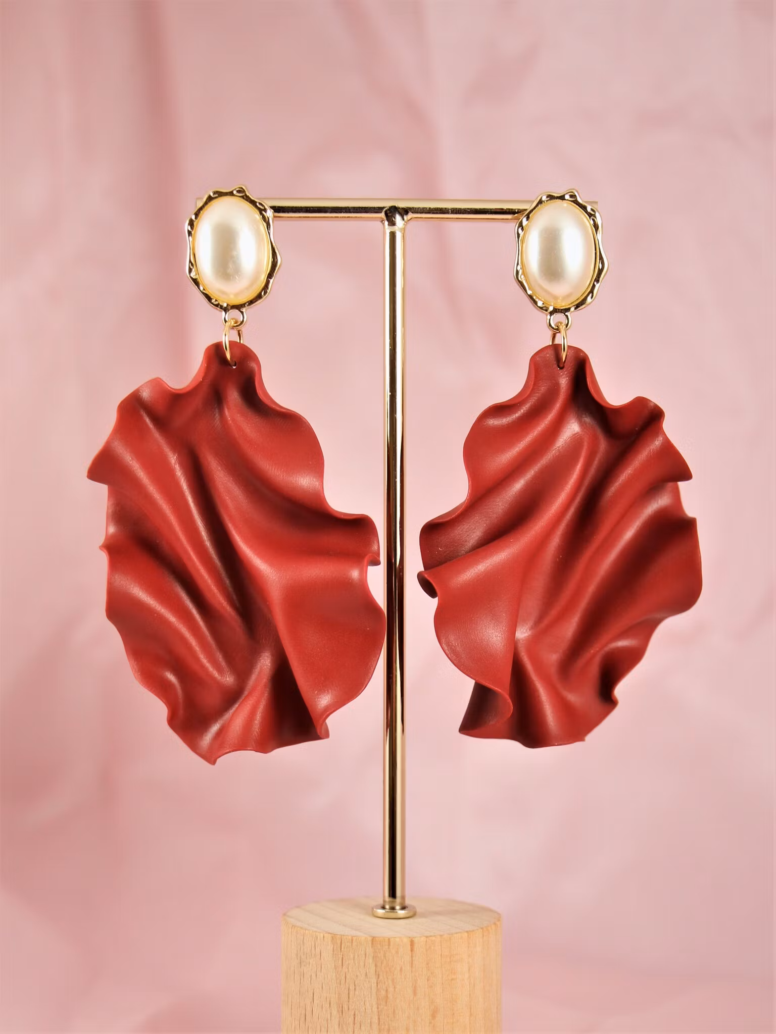 (Special) Satin Pearl top röd (matt)