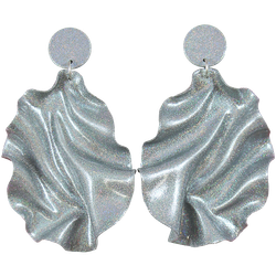 SAMPLE Satin Round top Silverglitter