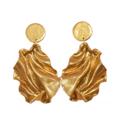 Satin Round top MINI guldglitter