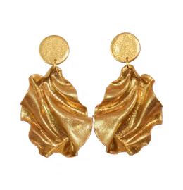 Satin Round top MINI guldglitter