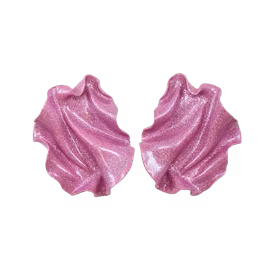 Satin MINI rosa holografiskt glitter