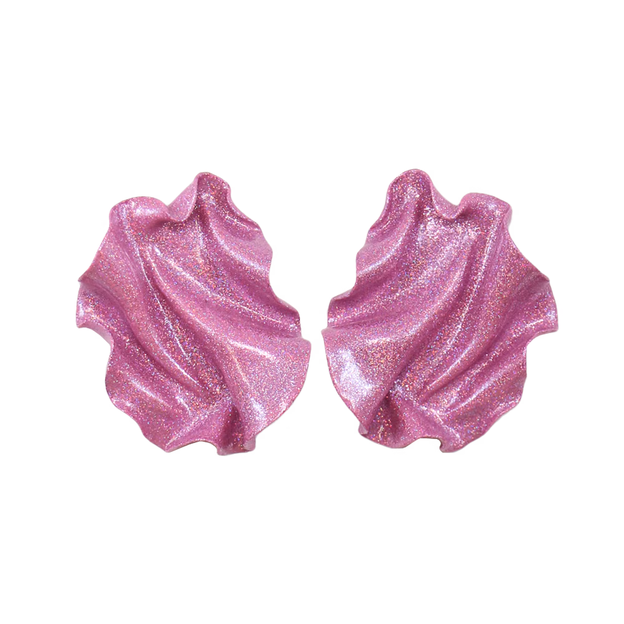 Satin MINI rosa holografiskt glitter