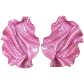 Satin rosa holografiskt glitter