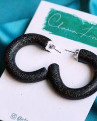 Hoops svart multiglitter