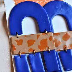 Multi shape blå & orange