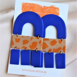 Multi shape blå & orange