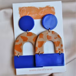 Multi shape blå & orange