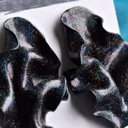 Satin svart multiglitter