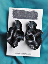 Satin svart multiglitter