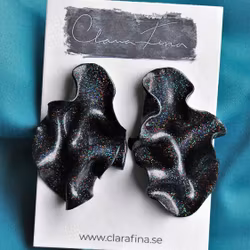 Satin svart multiglitter