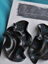Satin svart multiglitter