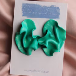 Satin grönt glitter