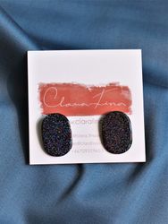 Stud oval Multiglitter