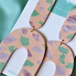 Arch grön & lila terrazzo