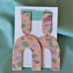 Arch grön & lila terrazzo