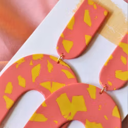 Arch gul & rosa terrazzo