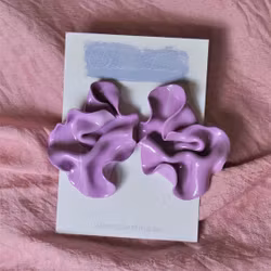 Satin ljuslila marmorering