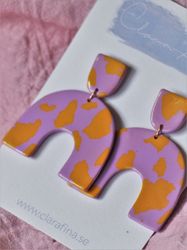 Short Arch orange och lila terrazzo