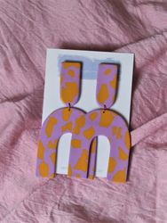 Arch orange och lila terrazzo