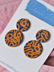 Dubbelprick mini orange och blå