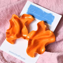 Satin orange glitter