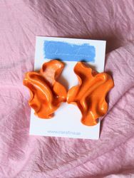 Satin orange glitter