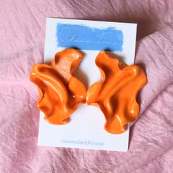 Satin orange glitter