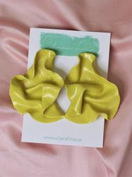 Satin neongult glitter