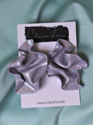 Satin holografiskt silverglitter